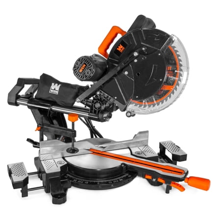 WEN 15-Amp 12-Inch Dual-Bevel Sliding Compound Miter Saw with Laser