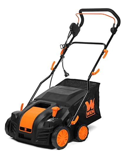 WEN 16-inch 15-amp 2-in-1 Electric Dethatcher and Scarifier with Collection Bag Sansujyuku sansujyuku.com