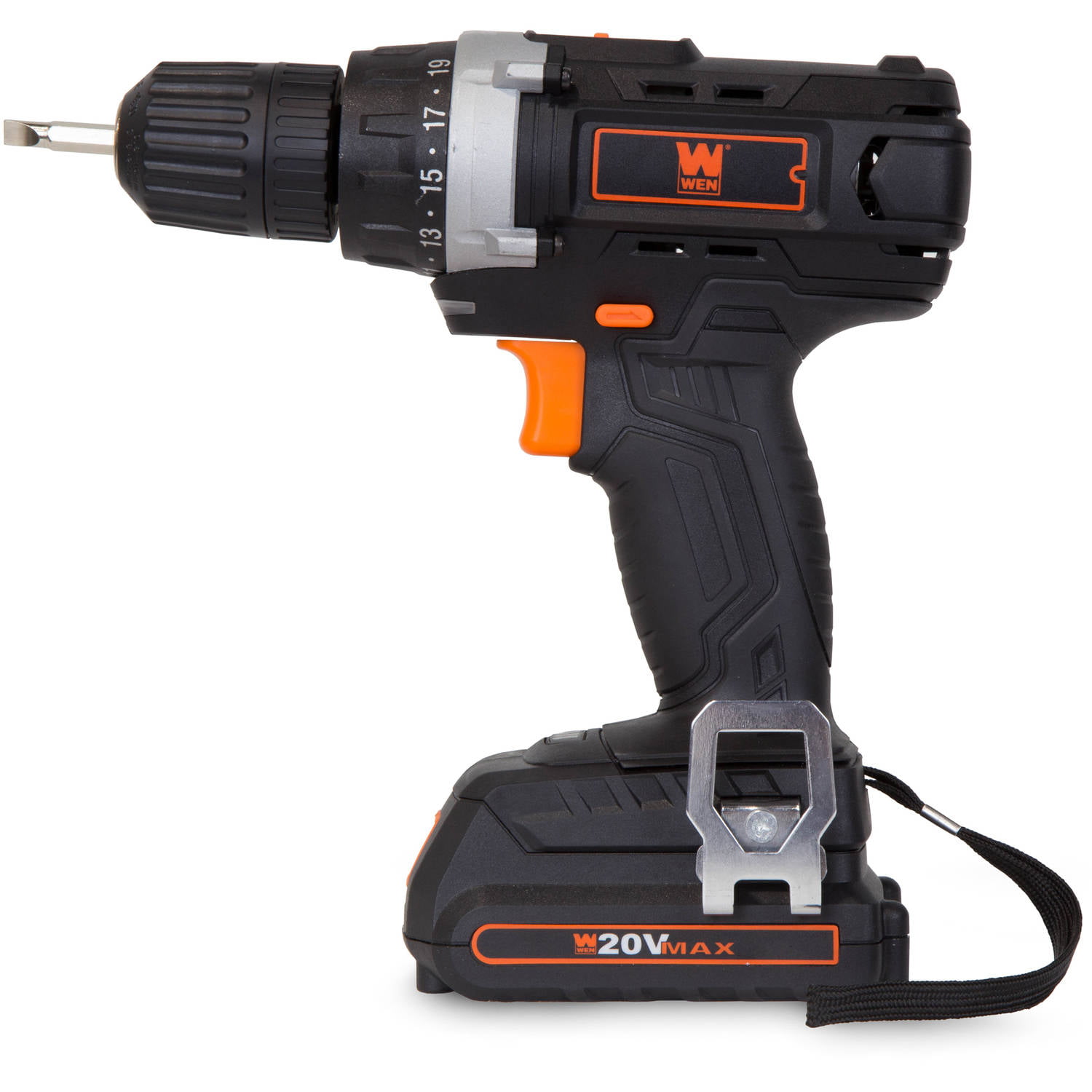 WEN 20-Volt Max Lithium-Ion 1/4 in. Brushless Cordless Impact Driver with 2.0 Ah Battery and Charger