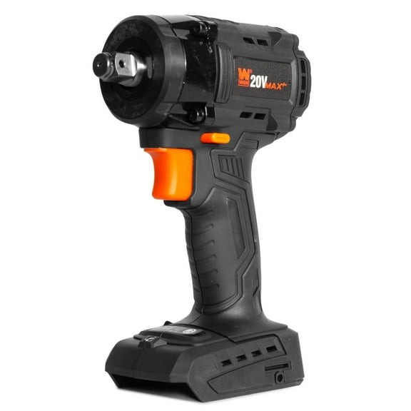 WEN 20108BT 20V Max Brushless Cordless Compact 1/2-Inch Impact Wrench with SmartStop (Tool Only  Battery Not Included)