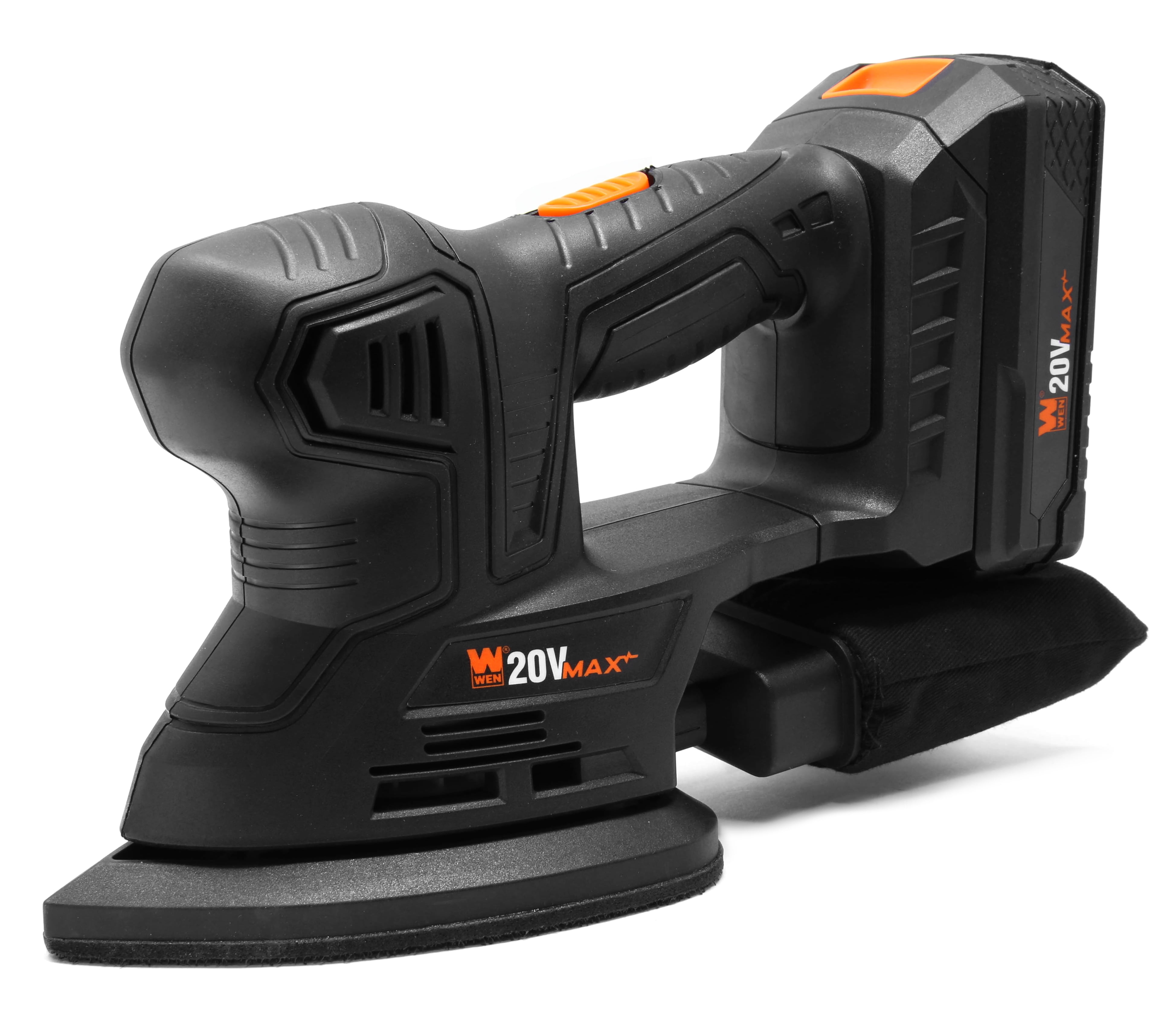 WEN 20401BT 20V Max Cordless Detailing Palm Sander (Tool Only