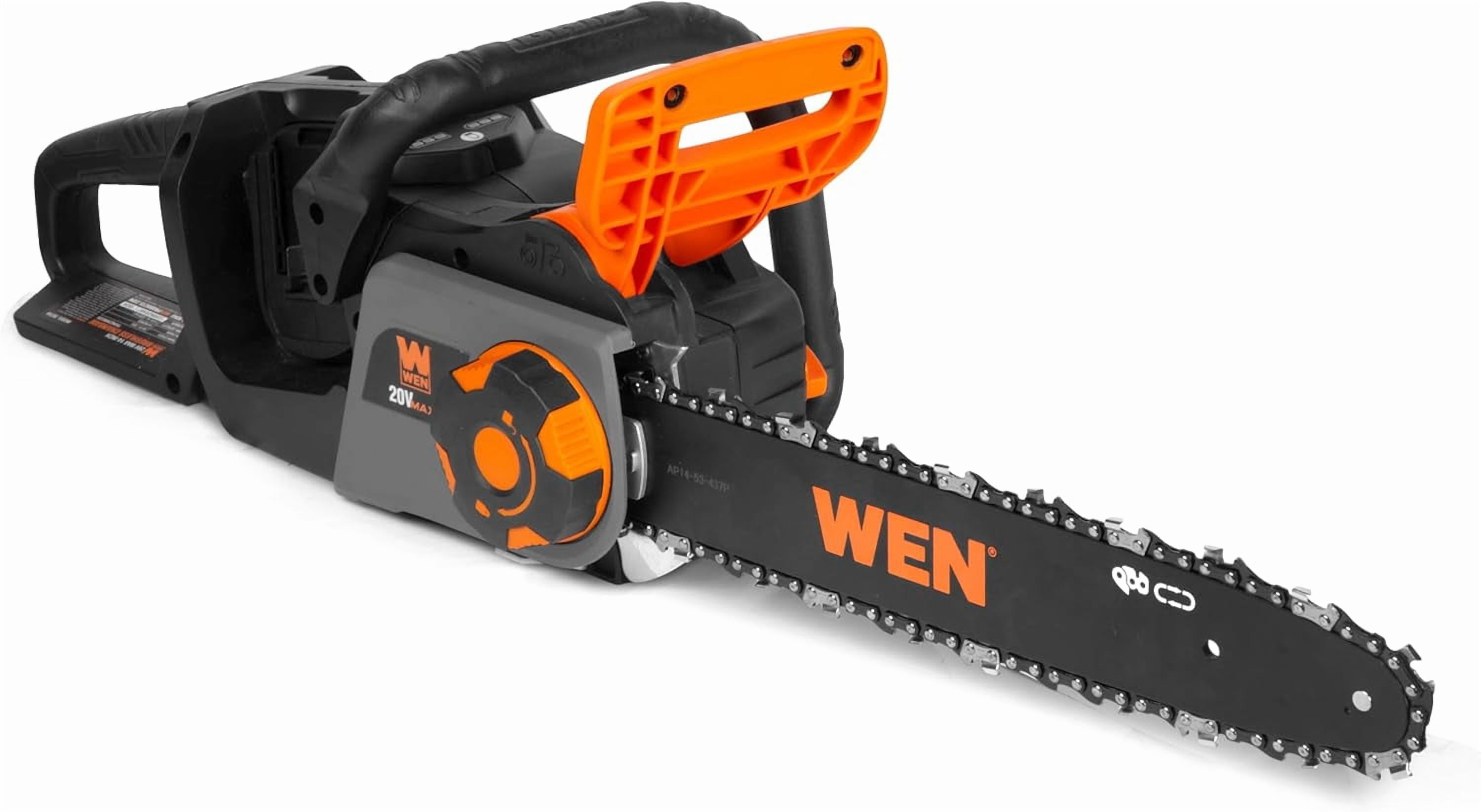 WEN 20V Max 14-Inch Cordless Brushless Chainsaw (Tool Only – Batteries Not Included)