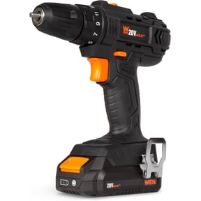 WEN 20V Max Cordless 3/8-Inch Drill/Driver with 2.0 Ah Lithium-Ion Battery and Charger (20119)