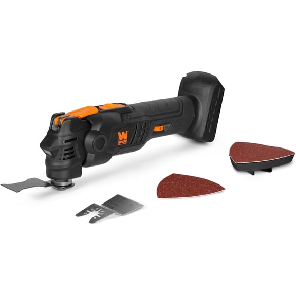 WEN 20V Max Cordless Brushless Variable Speed Multi-Function Oscillating Tool with Anti-Vibration System and Accessories (Tool Only - Battery Not Included) (20936BT)