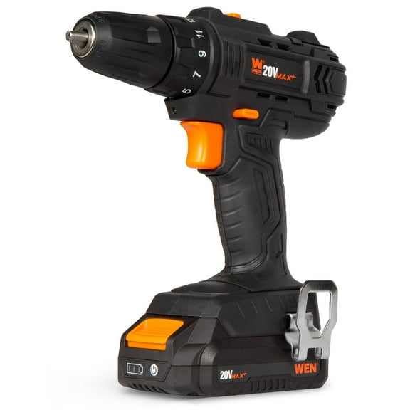 WEN 20V Max Cordless Drill, Brushless Compact Impact Driver, and LED Torch Flashlight Combo Kit (Tool Only - Battery Not Included) (20VK3DBT)