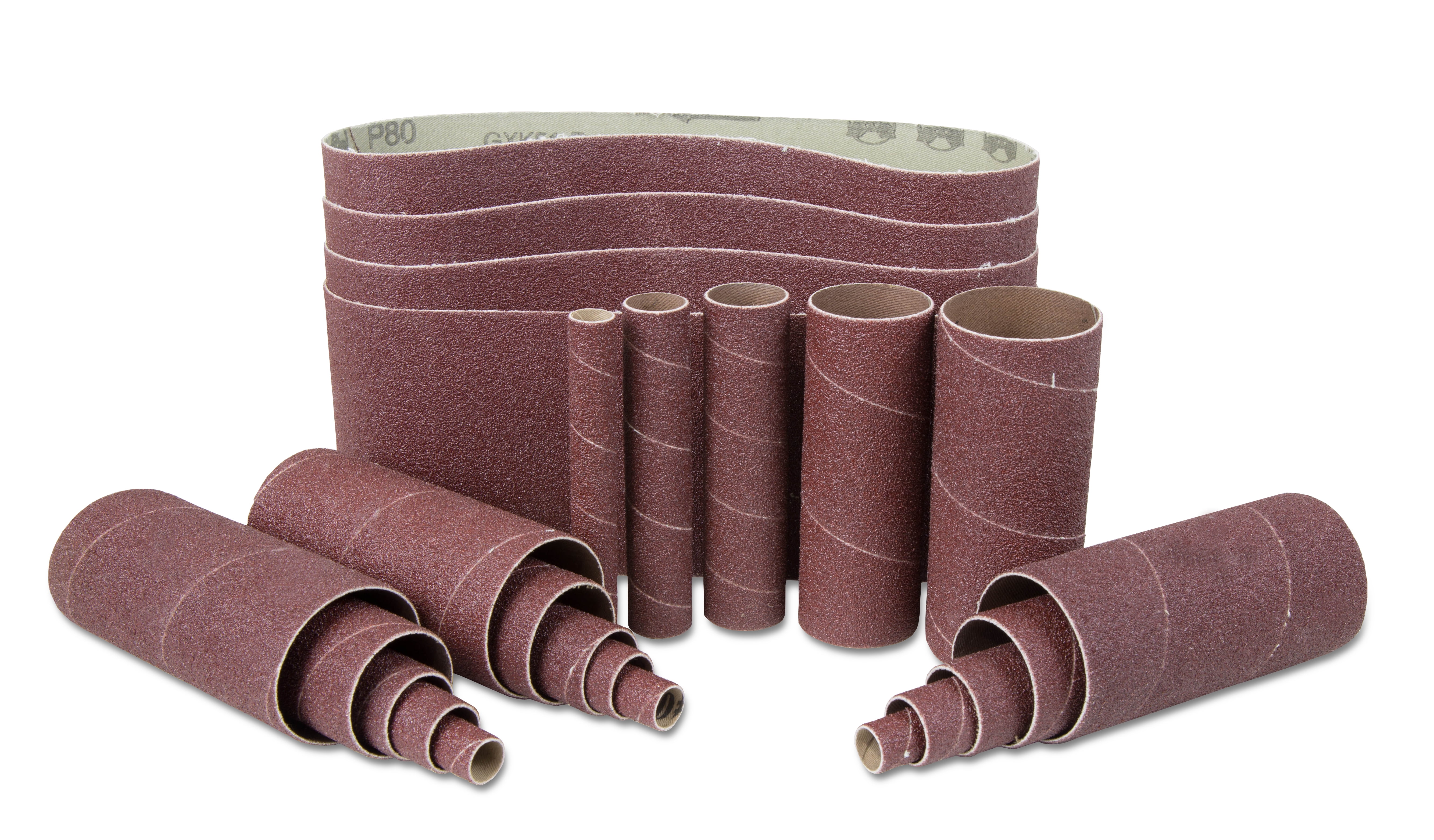 WEN 240-Grit Combination Belt and Sleeve Sandpaper Set, 24-Pack