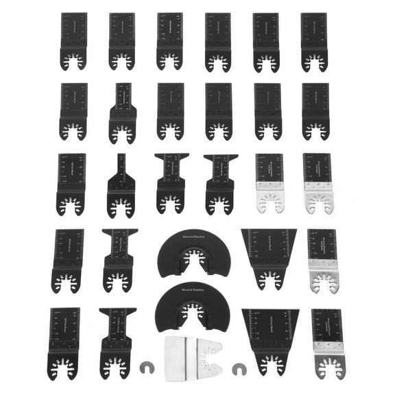 WEN 31-Piece Oscillating Multi-Tool High Carbon Steel and Bi-Metal Assorted Blade Set
