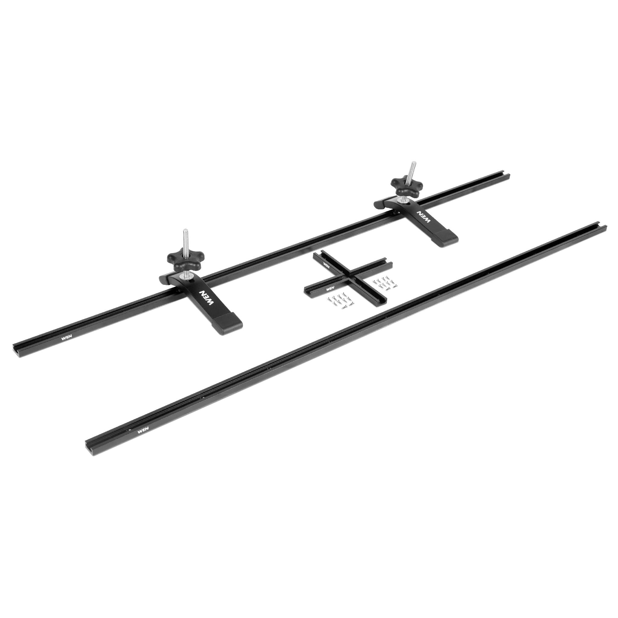 WEN 36Inch Universal TTrack, Hold Down Clamps, and Intersection Kit