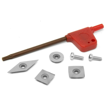 WEN 4-Piece Carbide Chisel Tips for Indexable Wood Turning Chisels