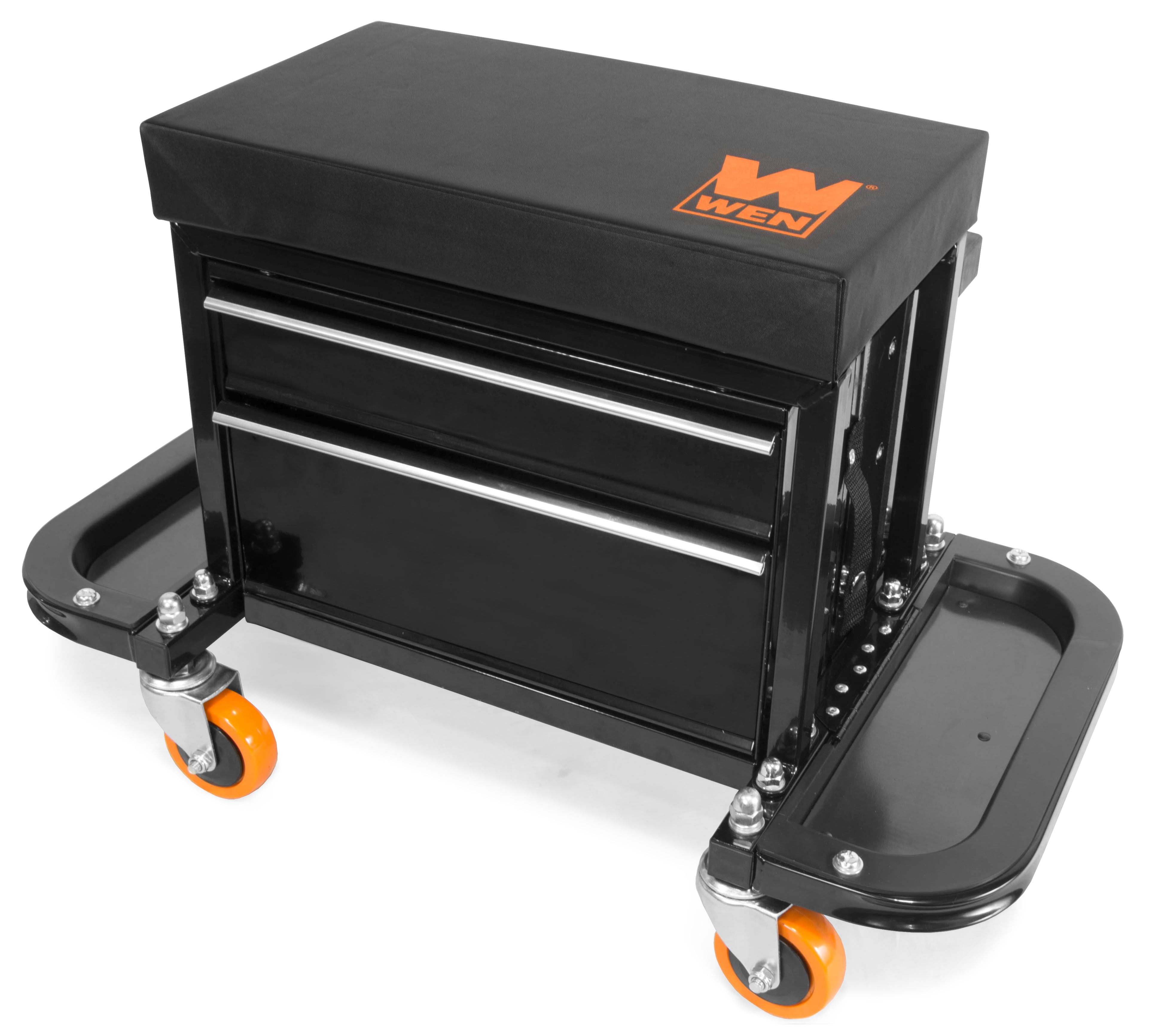 WEN 400Pound Capacity Garage Glider Rolling Tool Chest Seat with