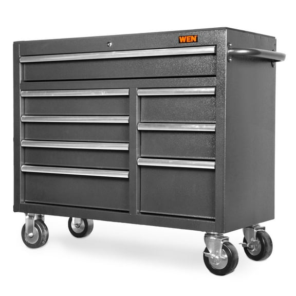 WEN 42-Inch Premium Rolling Tool Cabinet with Heavy Duty 21-Gauge Powder-Coated Steel Construction (GG422B)