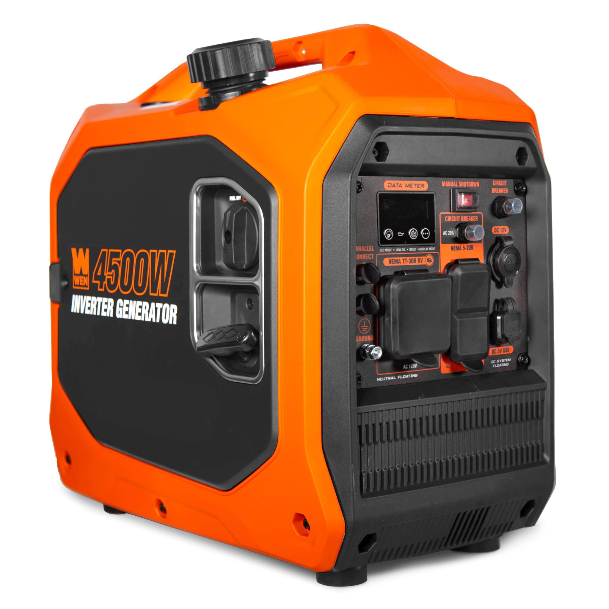 トリプルパワーウェーヴ WEN 4500-Watt Inverter Generator, RV-Ready, Quiet, Portable, and
