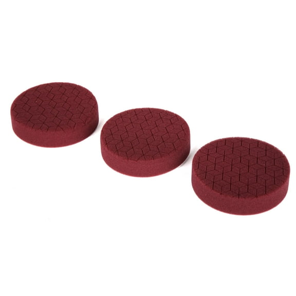 WEN 5-Inch Coarse-Grit Diamond-Cut Foam Polishing Pads for Heavy Cutting, Three Pack