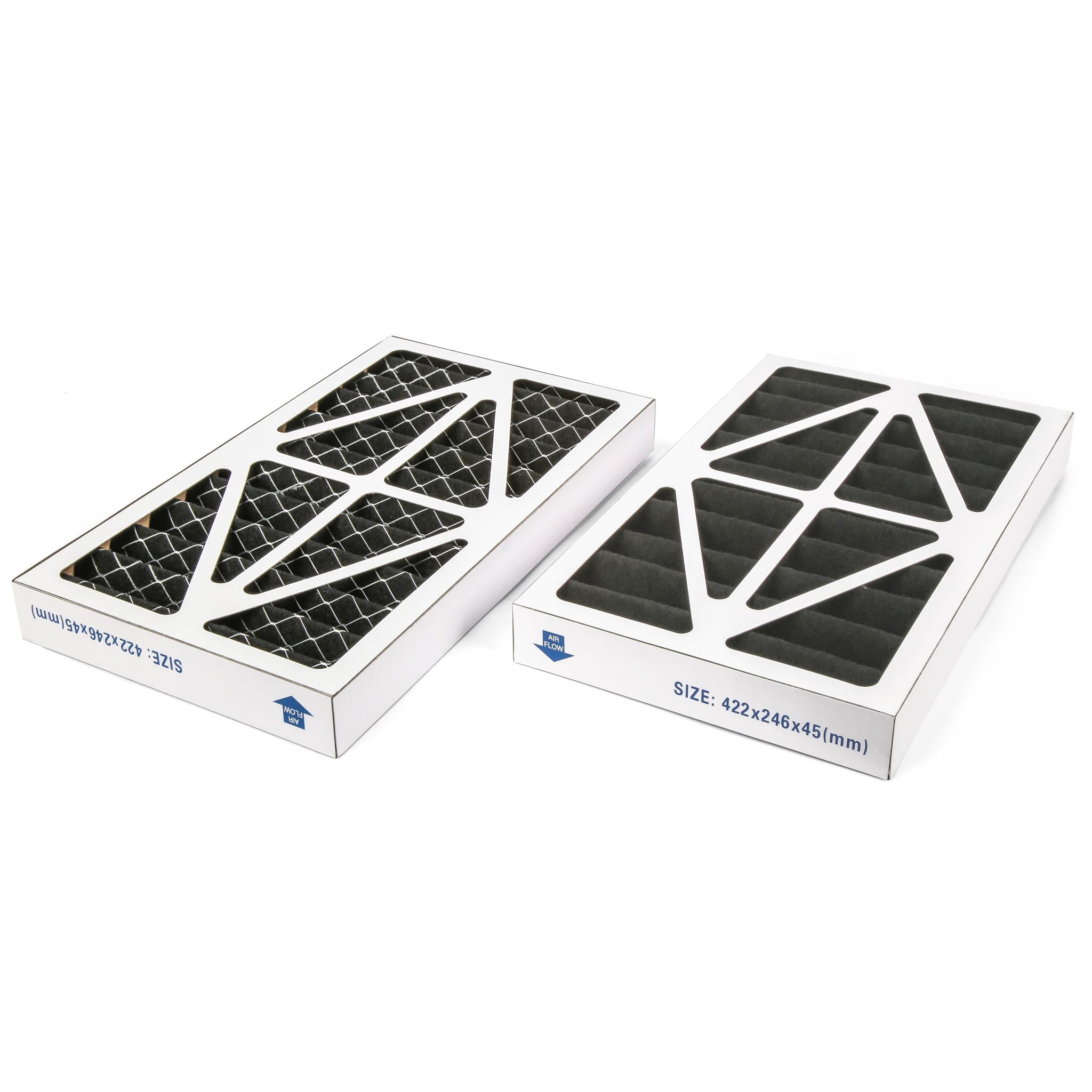 WEN 5-Micron Activated Carbon Air Filter for Allergen and Odor Removal, Two Pack