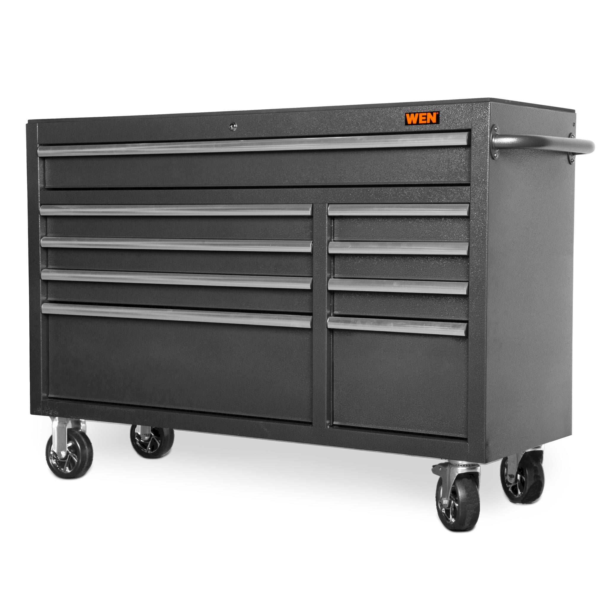 WEN 52-Inch Premium Rolling Tool Cabinet with Heavy Duty 21-Gauge Powder-Coated Steel Construction (GG532B)