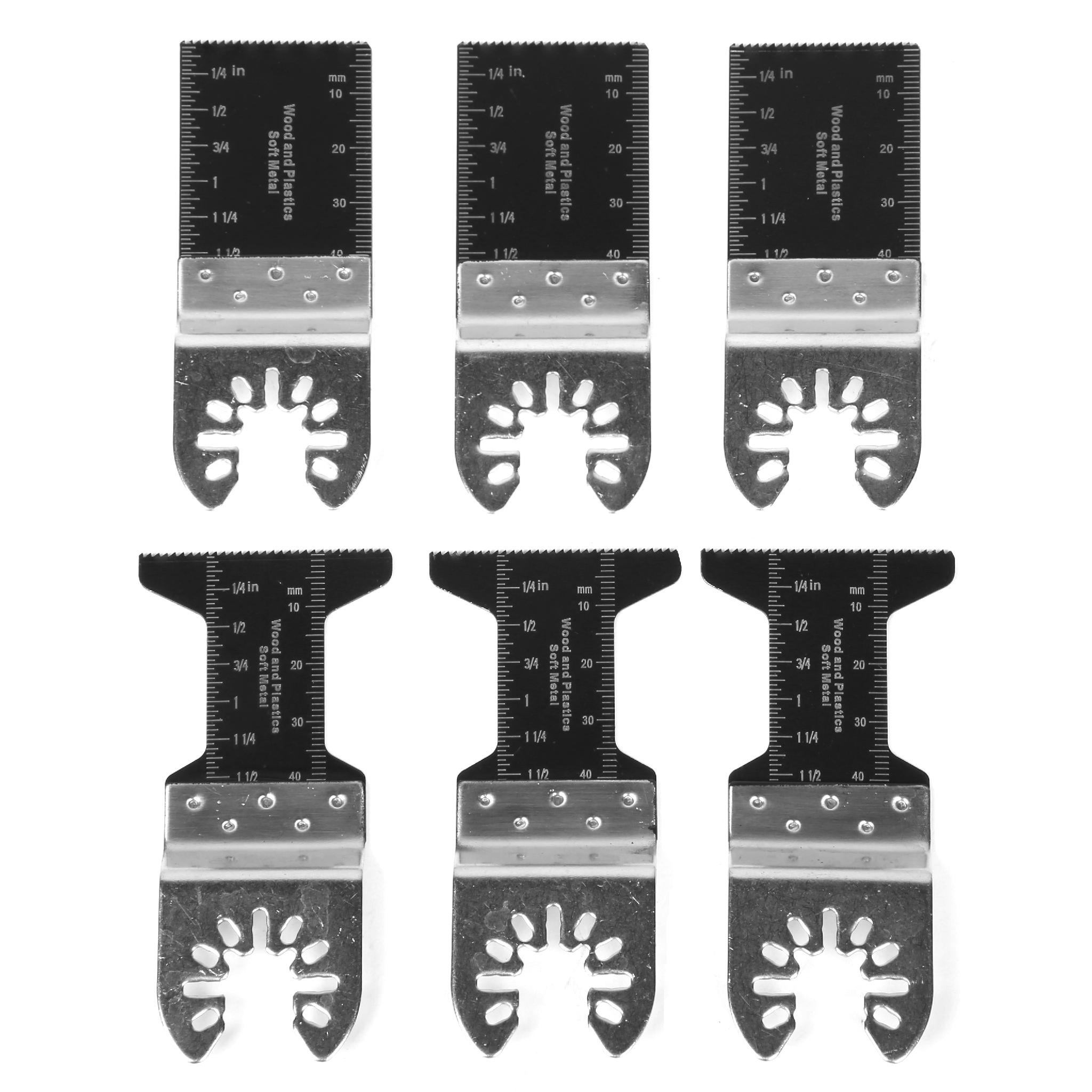 WEN 6-Piece Oscillating Multi-Tool Bi-Metal Wood and Metal Cutting Blade Set