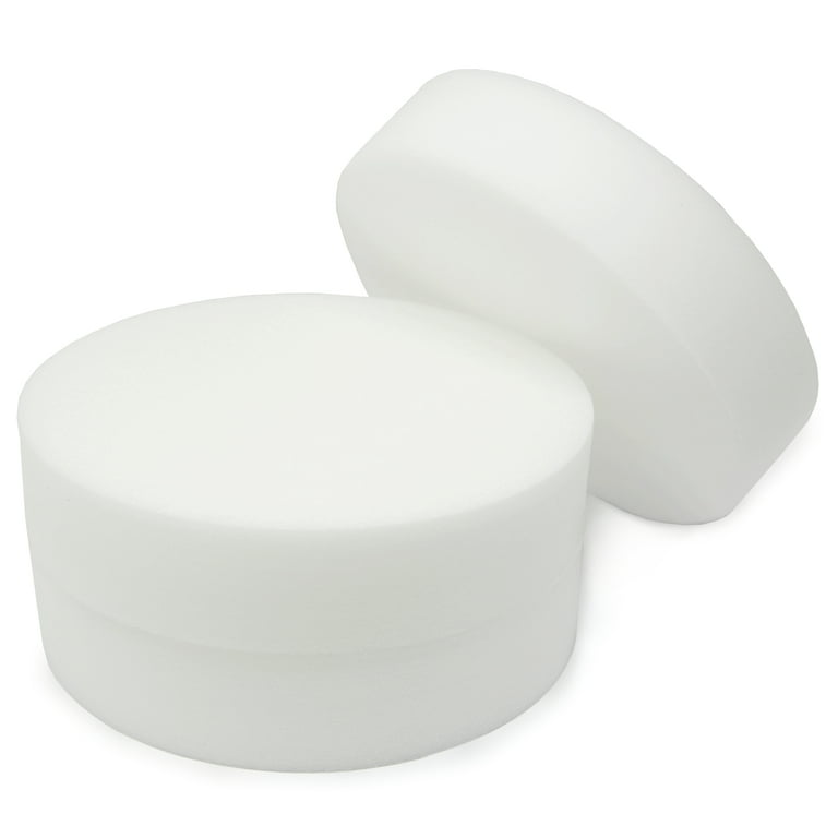 2 Pack 1 inch White Mini Hybrid Foam Polishing Pad 