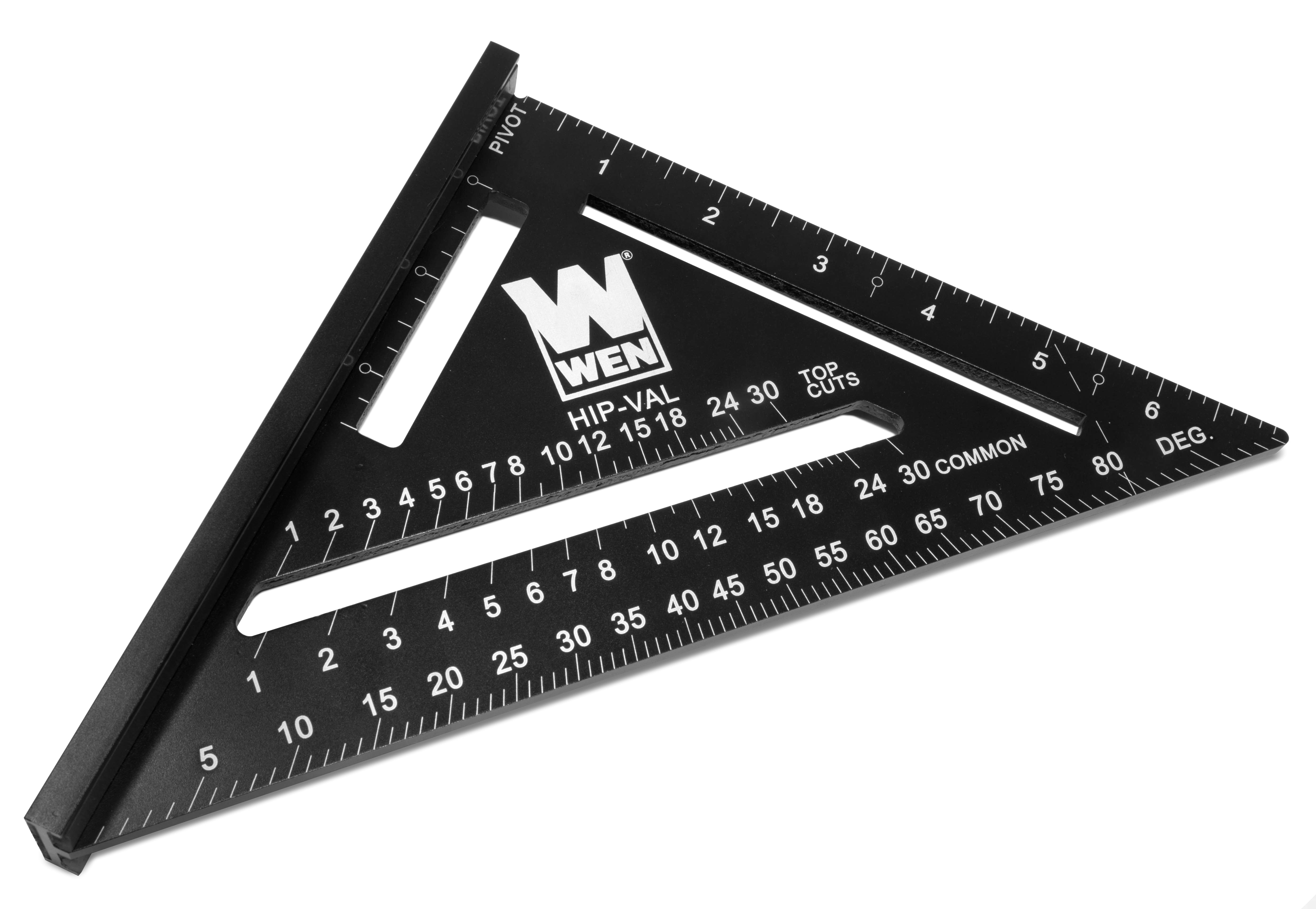 WEN 7-Inch Magnetic Rafter Square Layout Tool with Laser-Etched Scale ...