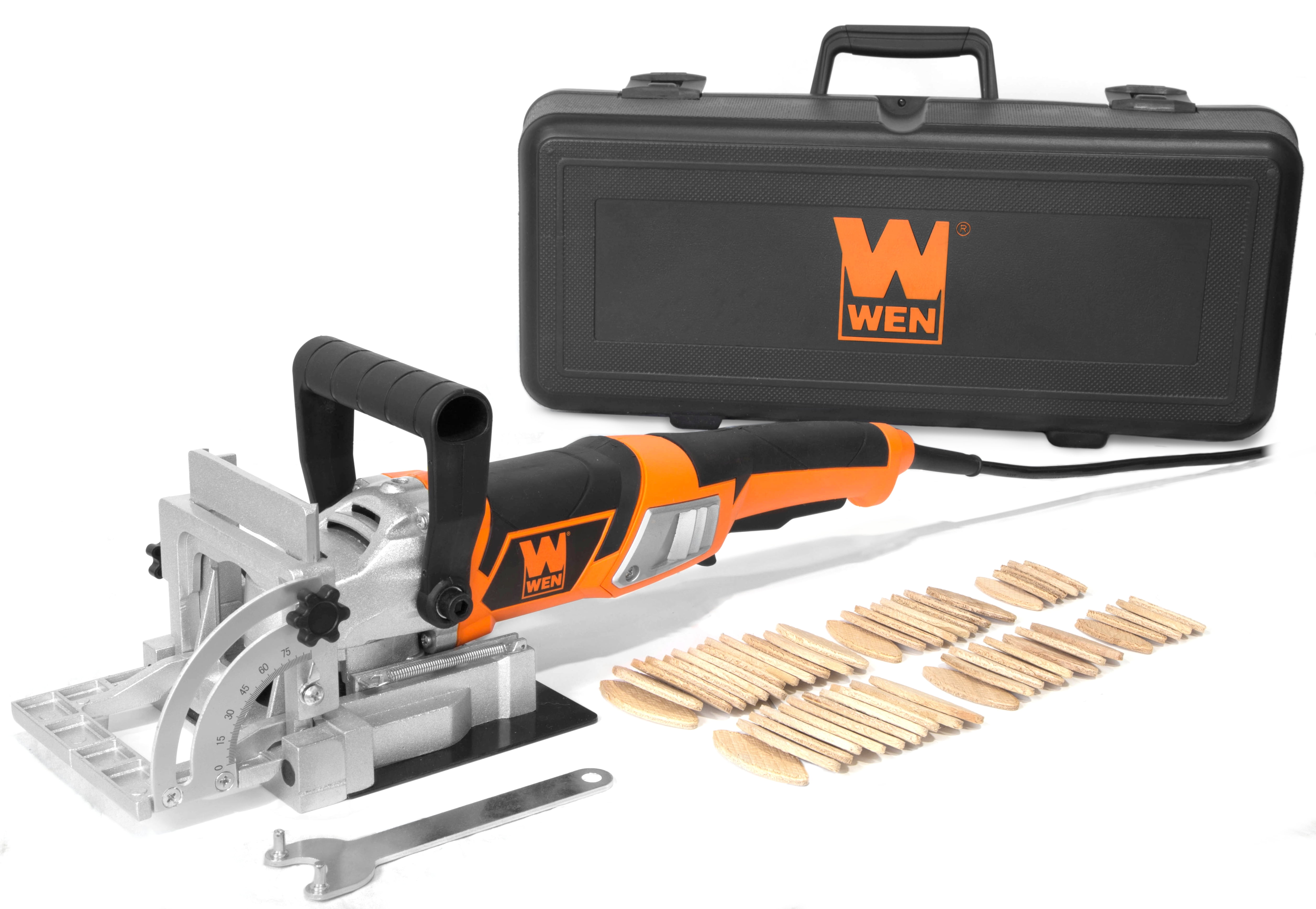 WEN 8.5Amp Plate and Biscuit Joiner with Case and Biscuits