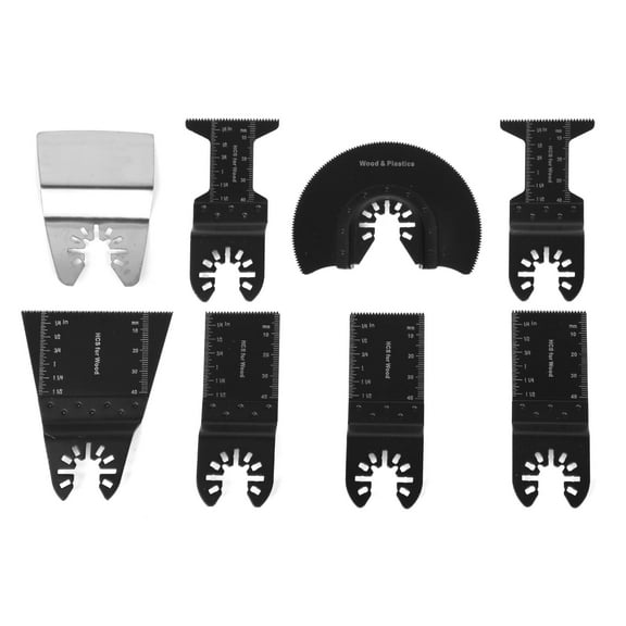 WEN 8-Piece Oscillating Multi-Tool High Carbon Steel Wood Blade Set