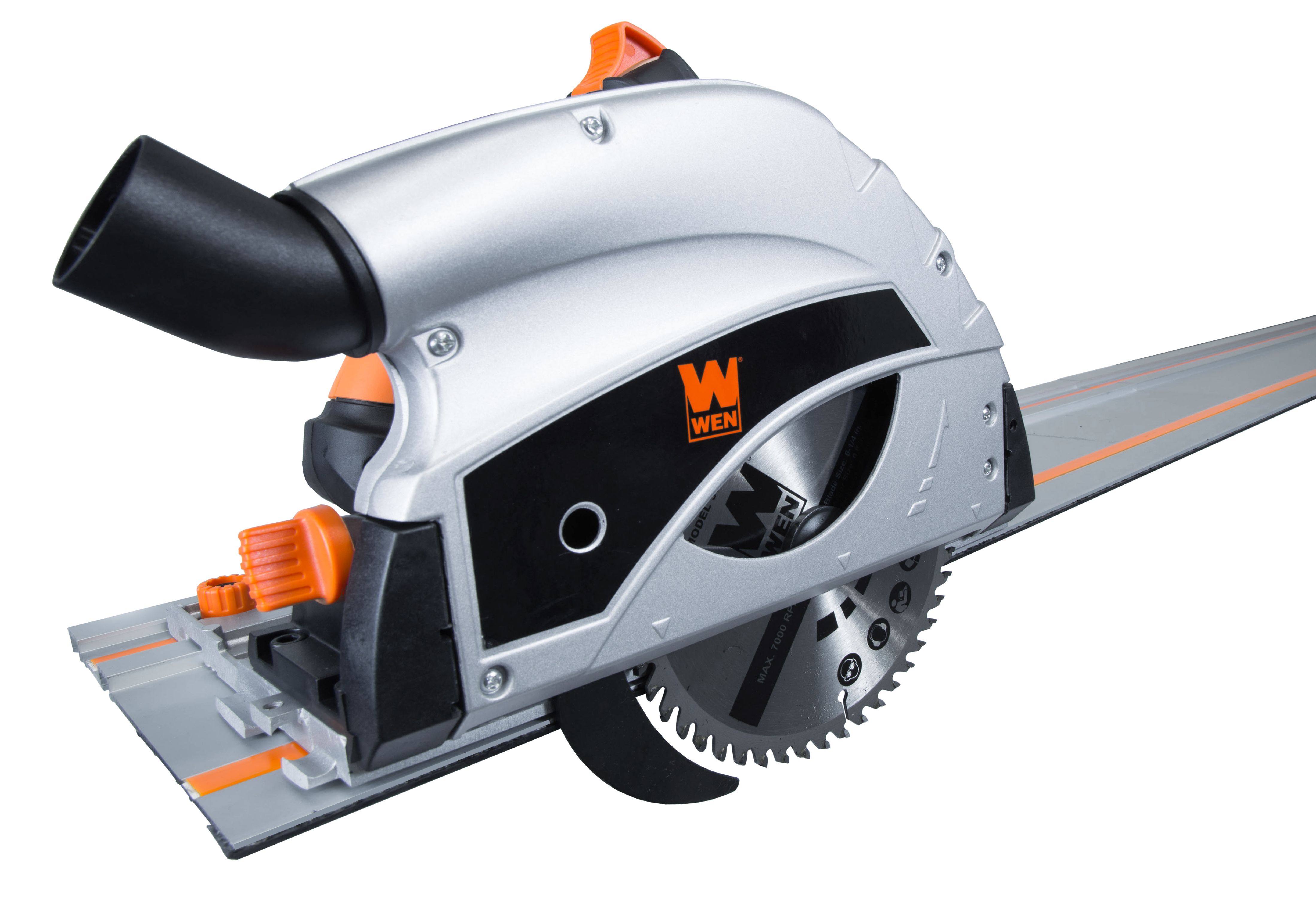 WEN 9-Amp Plunge Cut Circular Track Saw with Two 27.5-Inch Tracks, 36055 - image 1 of 6