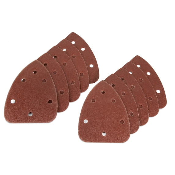 WEN Detailing Palm Sander 240-Grit Hook and Loop Sandpaper (10-Pack)