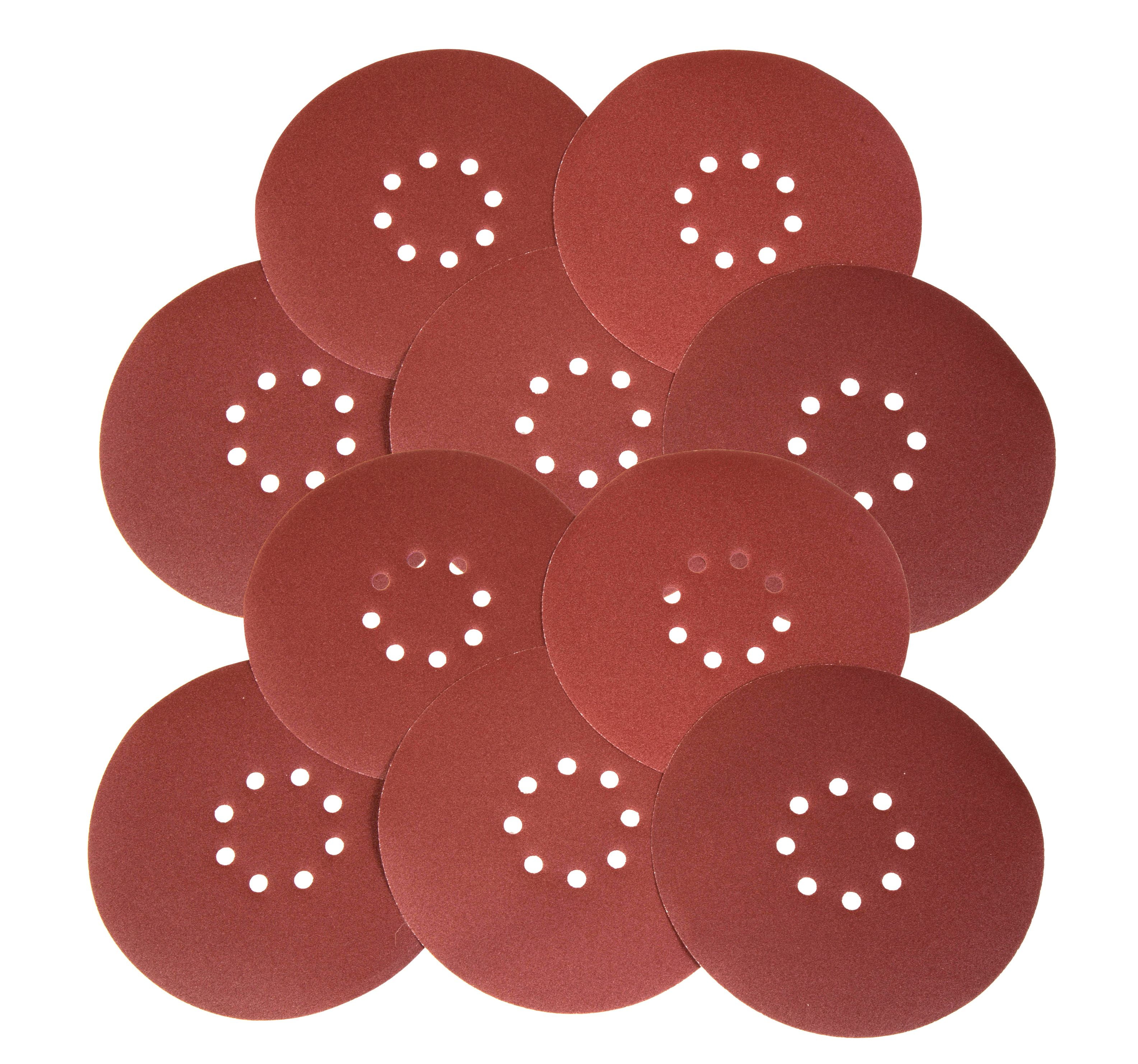 WEN Drywall Sander 180-Grit Hook and Loop 9-Inch Sandpaper, 10-Pack, 6369SP180