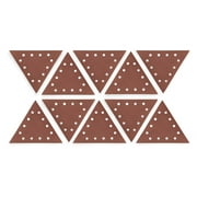 WEN Drywall Sander 80-Grit Hook and Loop 11-1/4 Inch Triangle Sandpaper, 10-Pack