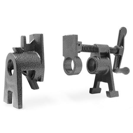 WEN Heavy Duty 3/4-Inch Cast Iron Pipe Clamp Vise for Woodworking
