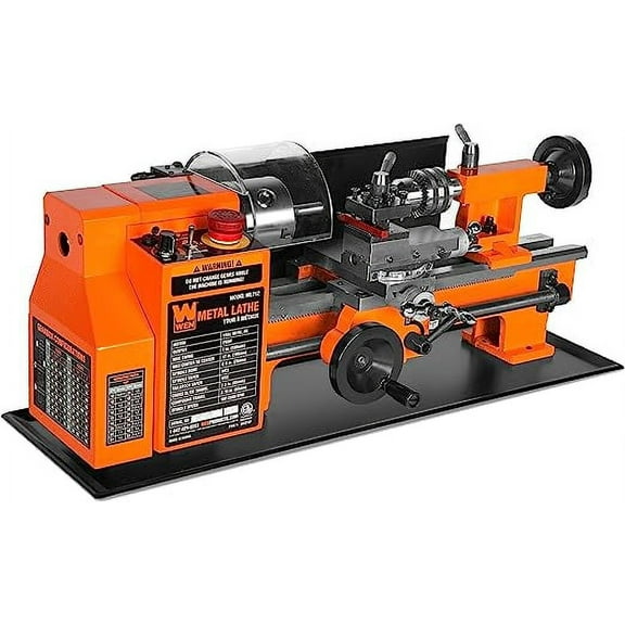 WEN ML712, 7 in X 12 in Benchtop Metal Lathe 4 A 0.75 HP 2500 RPM