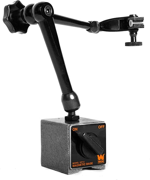 WEN Magnetic Base for Dial Indicators, Three Segment, Industrial Strength with Quick Release