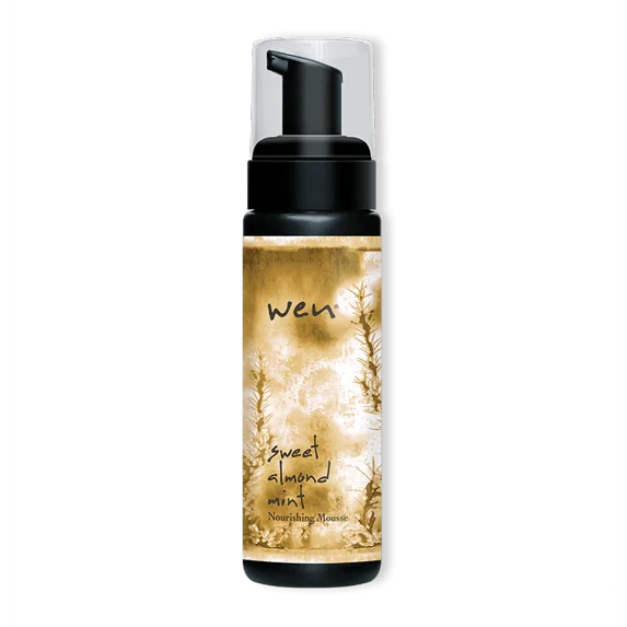 WEN Nourishing Mousse Sweet Almond Mint 7.5 fl oz | Volumizing Hydrating Hair Mousse