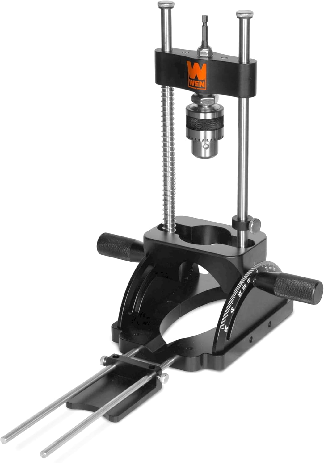 WEN Portable Drill Guide, Heavy-Duty and Adjustable Precision Drill Press (WA1412)