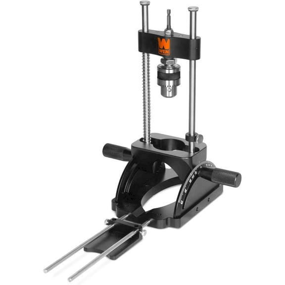 WEN Portable Drill Guide, Heavy-Duty and Adjustable Precision Drill Press (WA1412)