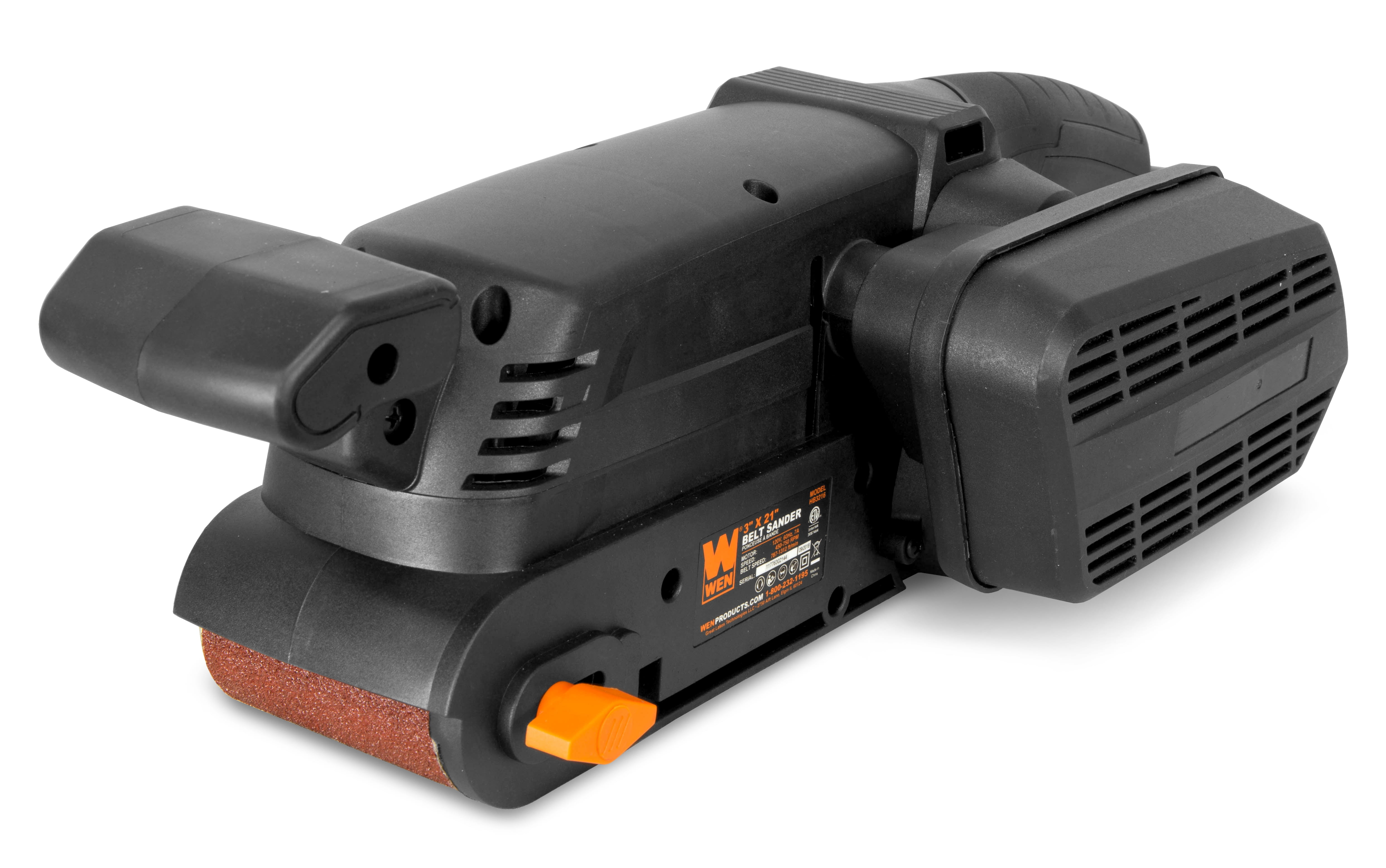 WEN 7-Amp 3-by-21-Inch Variable Speed Combination Handheld and Benchtop Belt Sander, HB3216 WEN 7-Amp 3-by-21-Inch Variable Speed Combination Handheld and Benchtop Belt Sander, HB3216