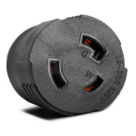 WEN TT-30P RV Plug to NEMA L5-30R Twist-Lock Outlet 120V 30-Amp 3600-Watt Adapter