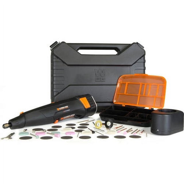 WEN Variable Speed Cordless Rotary Tool Kit with 50Piece Accessory Set