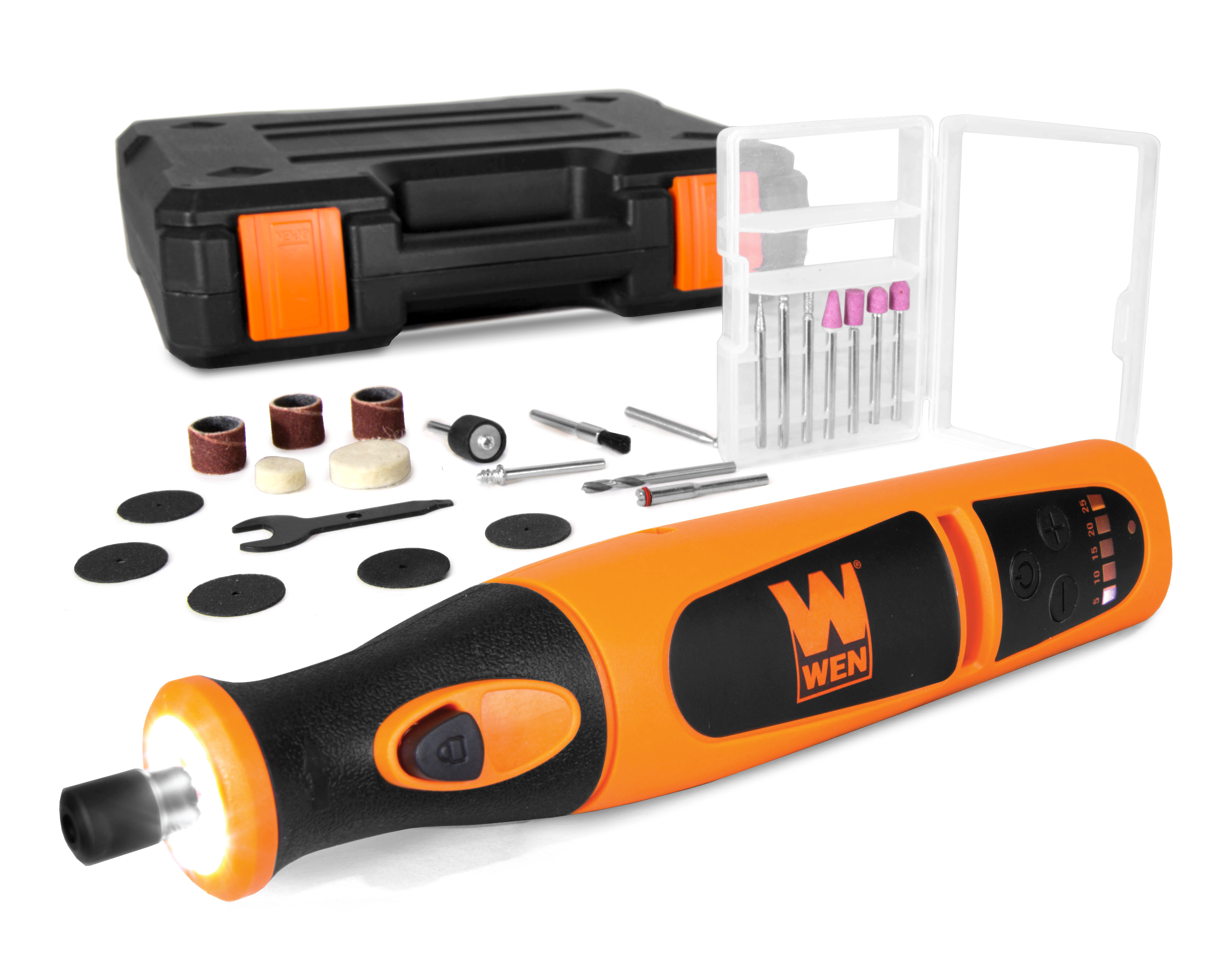WEN Variable Speed Lithium-Ion Cordless Rotary Tool Kit