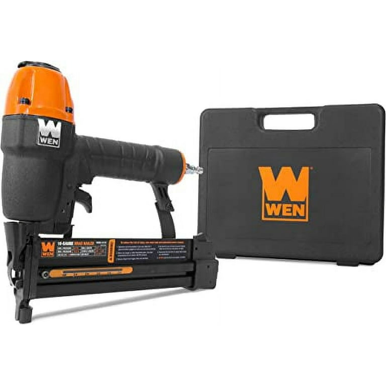 WEN18-Gauge 2-in-1 Pneumatic 2-Inch Brad Nailer and 1/4-Inch Crown