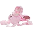 thumbnail image 1 of WENDYWU Girls Ballet Dance Shoes Purple Flat Slipper with Ribbon Dance Trainning Soft Slippers, 1 of 4