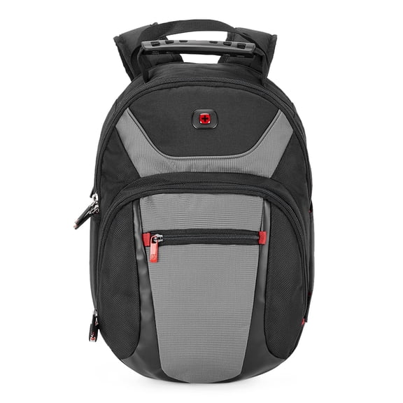 Wenger NANOBYTE 13 Inch Laptop Backpack, Padded Laptop Compartment with iPad/Tablet/eReader Pocket in Black-blend of style  function, Swiss designed, 600626, S