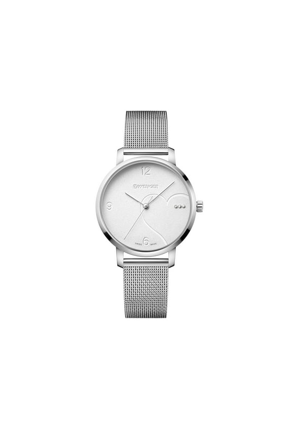 Swiss Army Women's 01.1731.108 Metropolitan Donnissima Silver Dial Watch 38mm MSRP $195