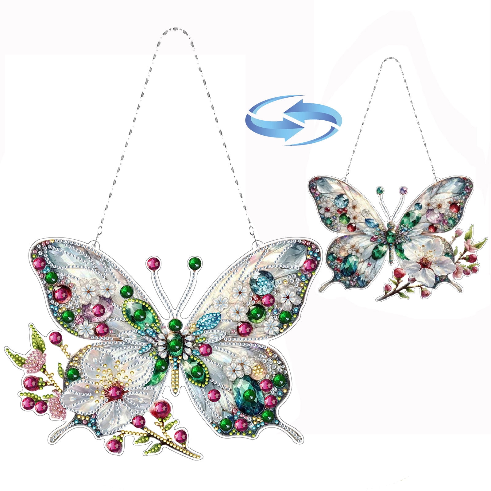 DIY Dot Diamond Pendant Diamond Art Painting American Eagle Creative Design Round Home Decoration Pendant Double Sided Pattern Single Sided Dot Diamo