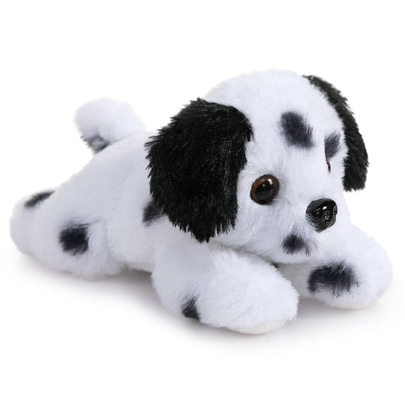 WENMOTDY 10 Inch Dalmatian Stuffed Animal Cute Puppy Dog Plush Toy for Kids Toddlers & Dog Lovers Soft Stuffed Animals for Birthday Gift