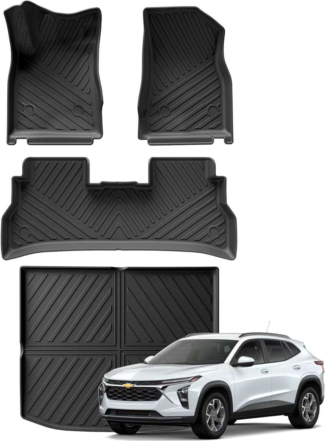 WENNEBIRD All Weather Floor Mats & Cargo Liner for 2024 Chevrolet Trax