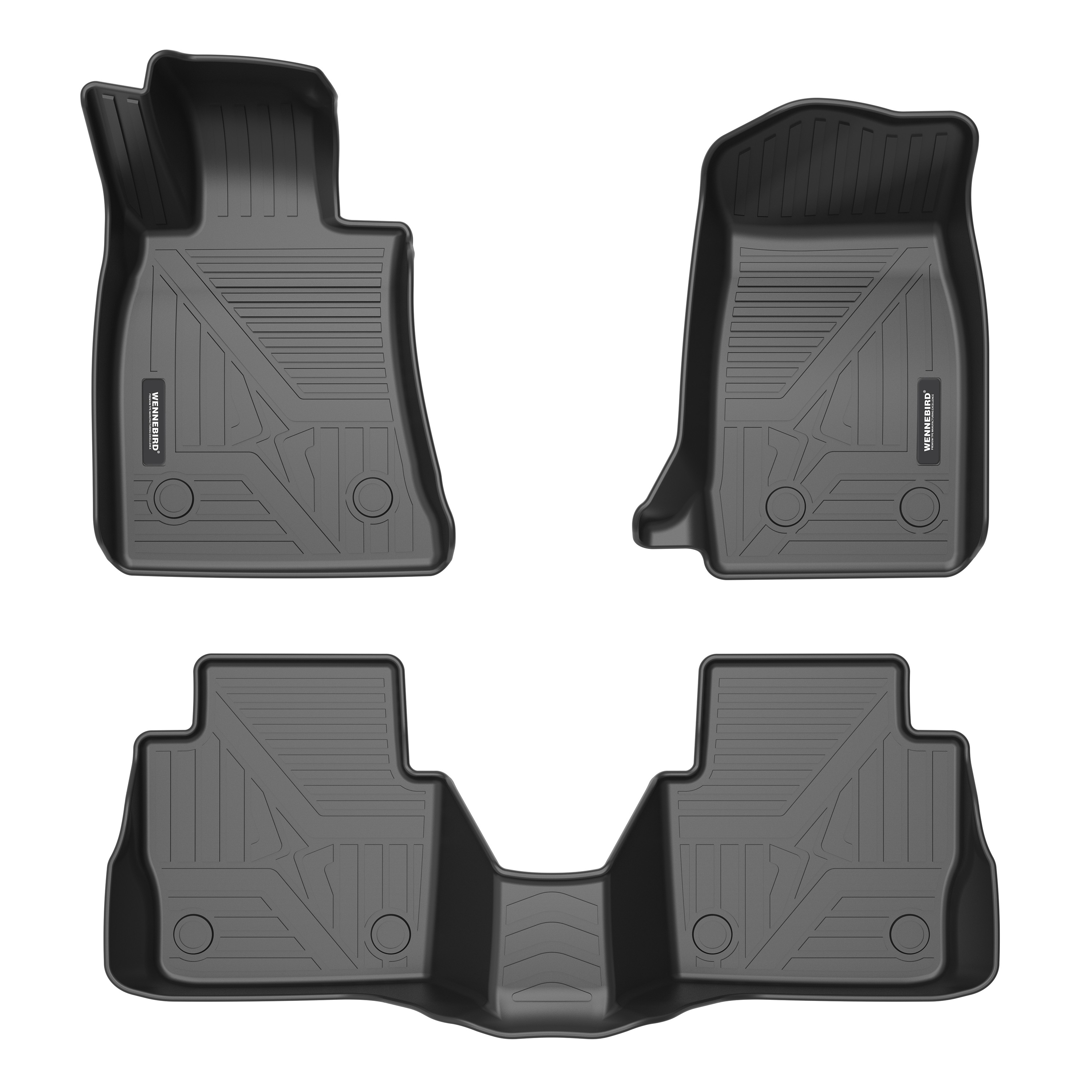 WENNEBIRD All Weather Floor Mats for 20202024 Cadillac CT5 / CT5 VSeries, Premium TPE Anti
