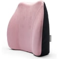 thumbnail image 1 of WENNEBIRD Model Q Lumbar Memory Foam Support Pillow for Posture, Pink, 1 of 7
