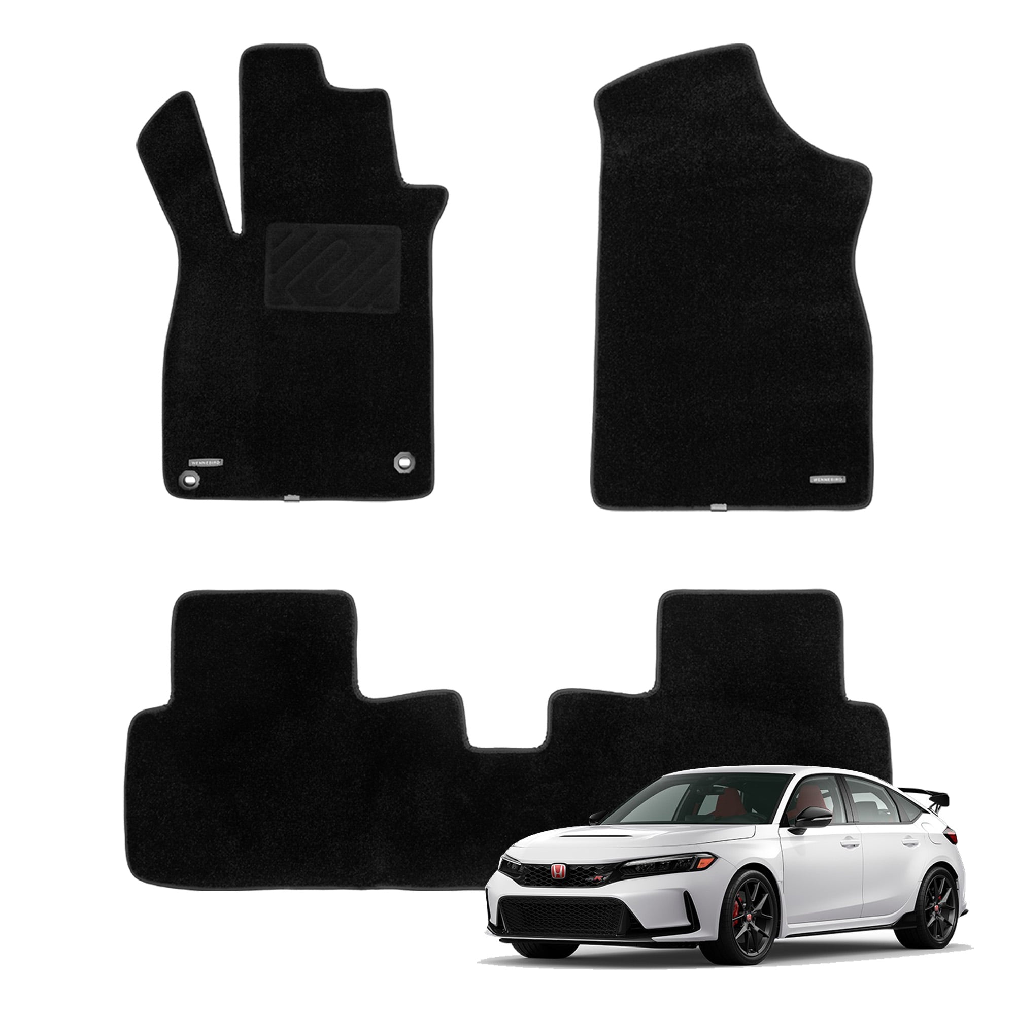 WENNEBIRD Superior Carpet Floor Mats for 20222024 Honda Civic Sedan