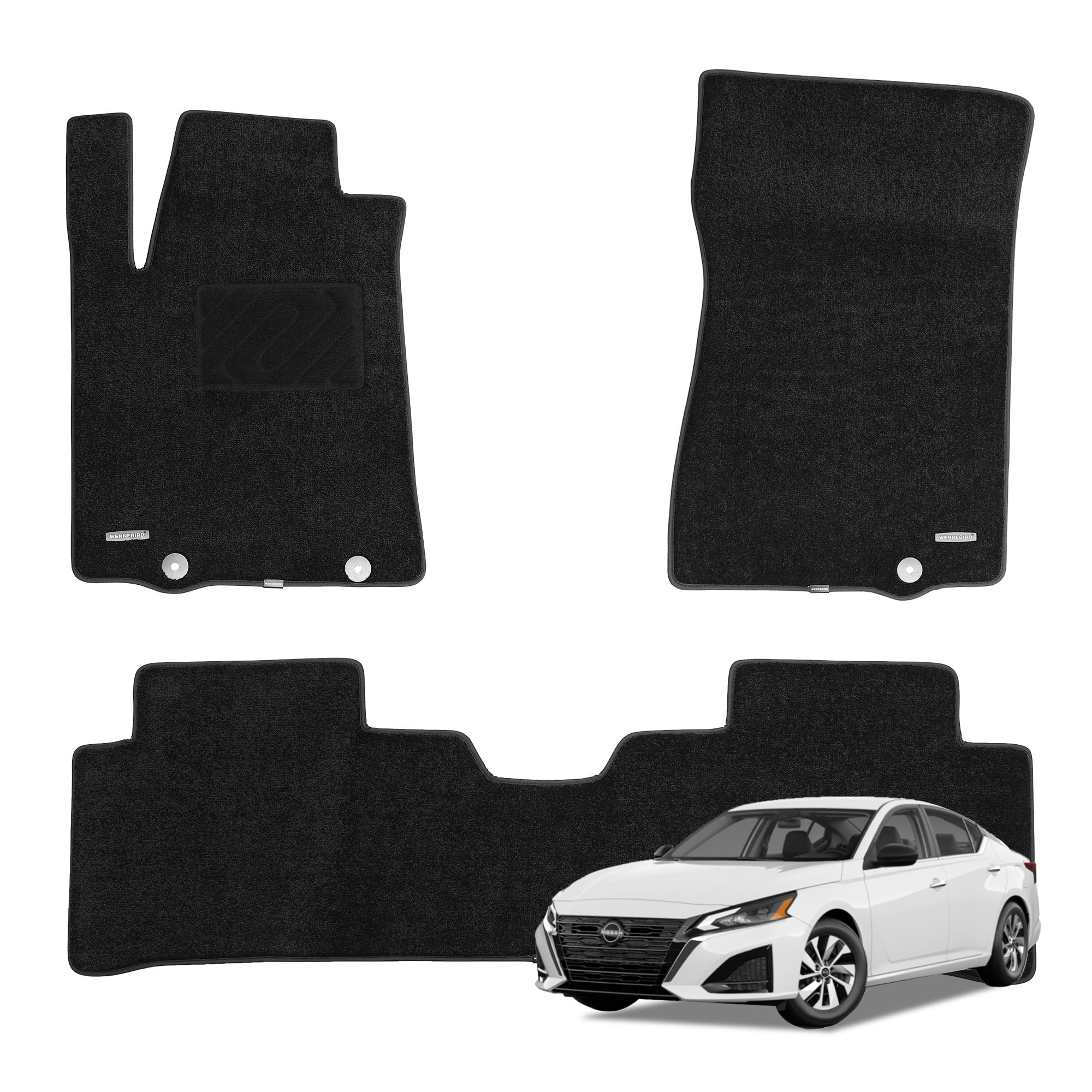 WENNEBIRD Superior Carpet Floor Mats for 20132018 Nissan Altima, Premium All Weather AntiSlip