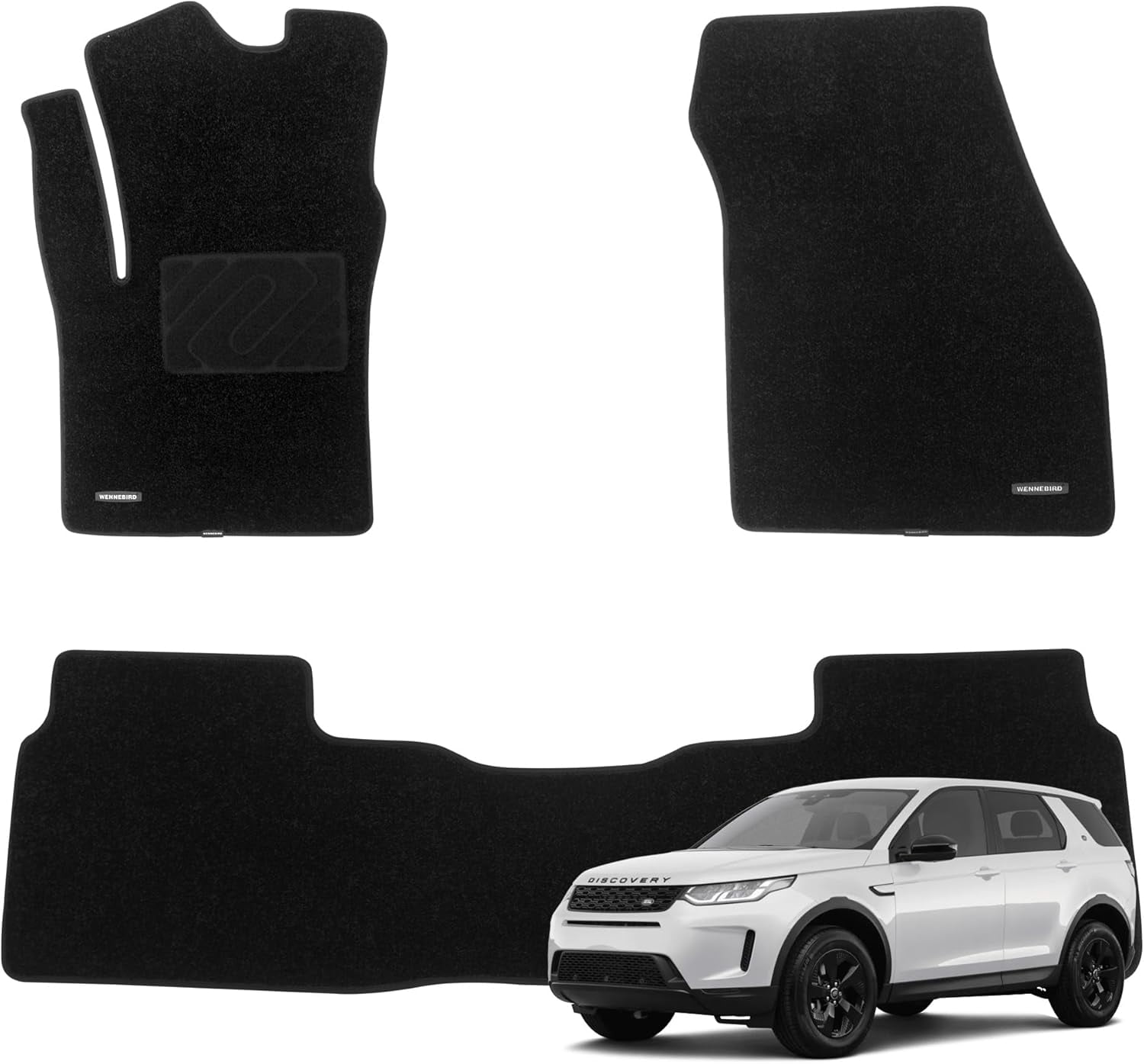 WENNEBIRD Superior Carpet Floor Mats for 2020-2025 Land Rover Discovery ...